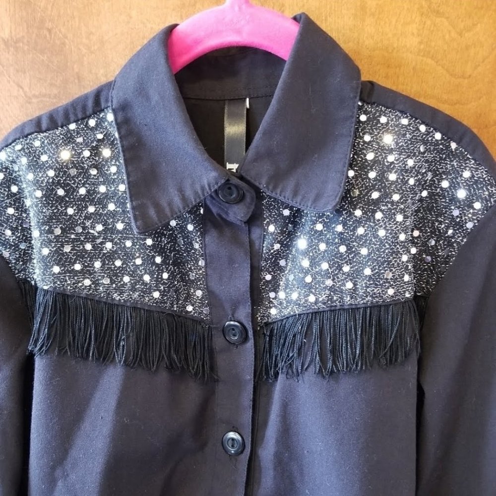 2 for $7/3 for $9: western fringe bling shirt